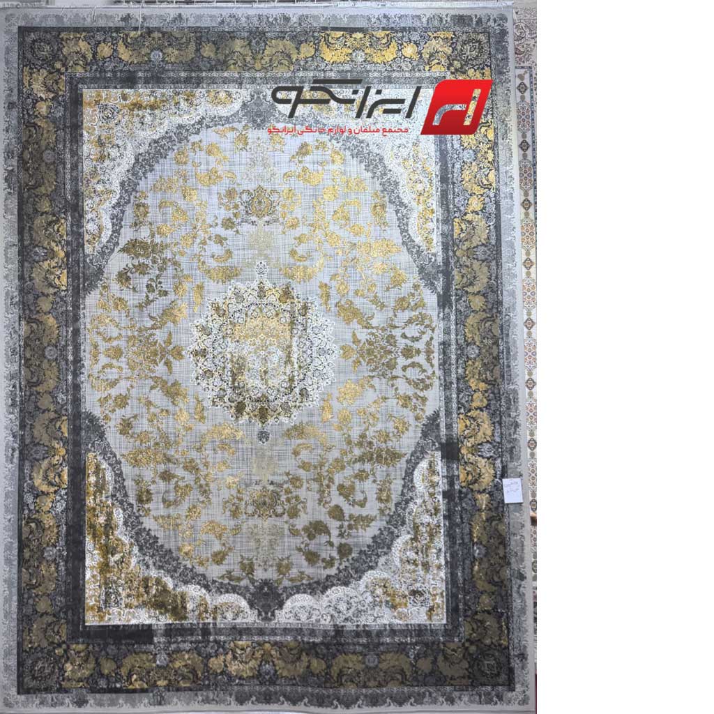 فرش خطیبی کد15008نقره ای